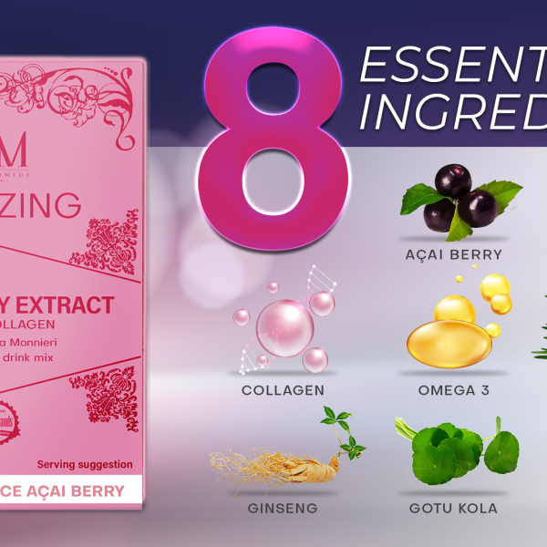 Amazing Acai Berry Extract with Collagen and Bacopa Monnieri