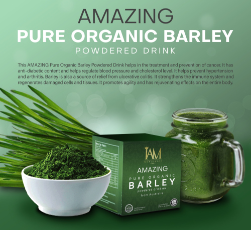 Amazing Pure Organic Barley Powdered Drink