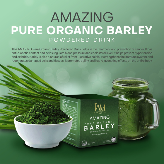 Amazing Pure Organic Barley Powdered Drink